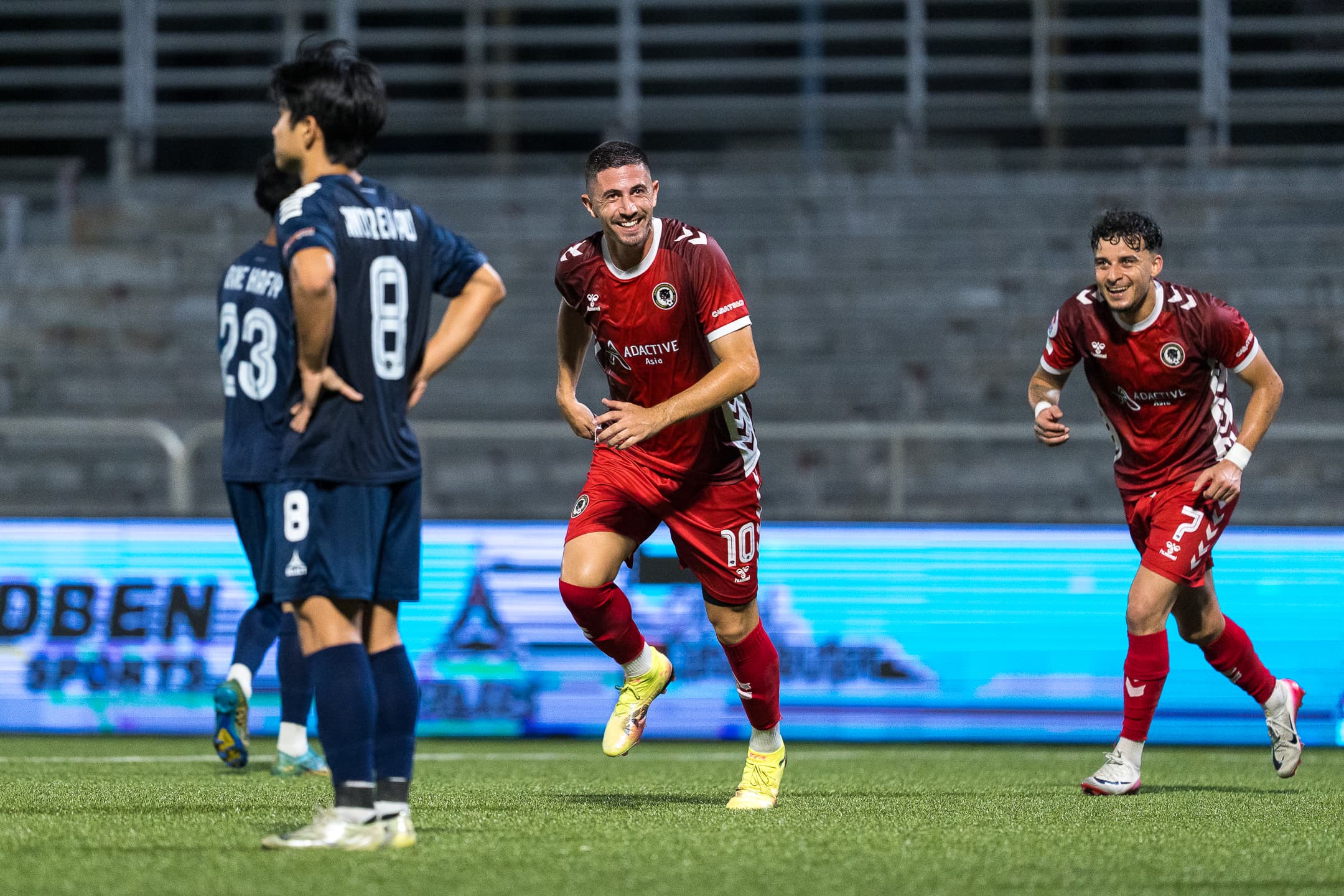 Bruno Dybal against Young Lions in a SPL match